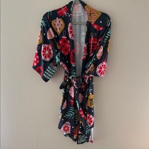 Festive Multicolor Women's Robe